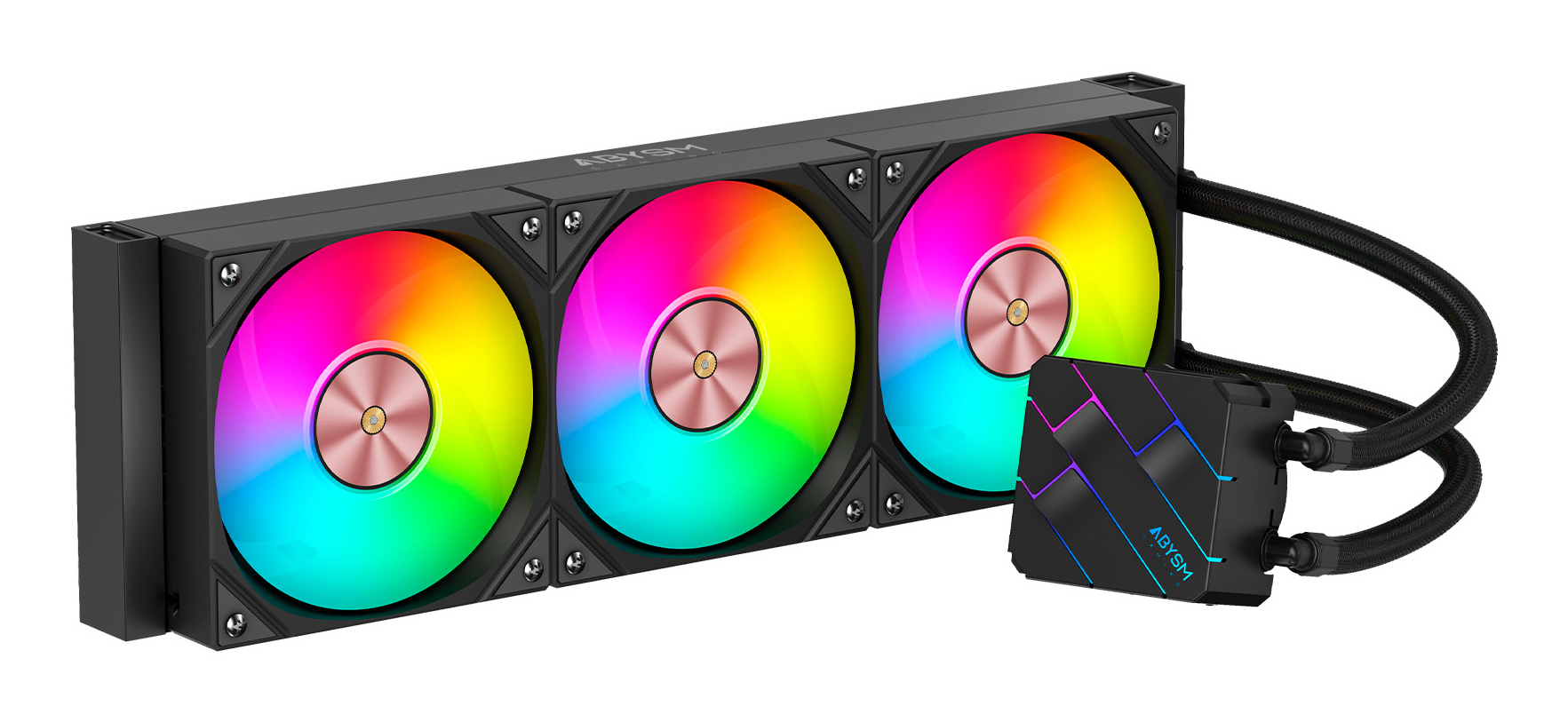 SISTEMA DE REFRIGERACION LIQUIDA ABYSM OCEANIC TIDE 360 Black ARGB TRIPLE FAN INTEL AMD