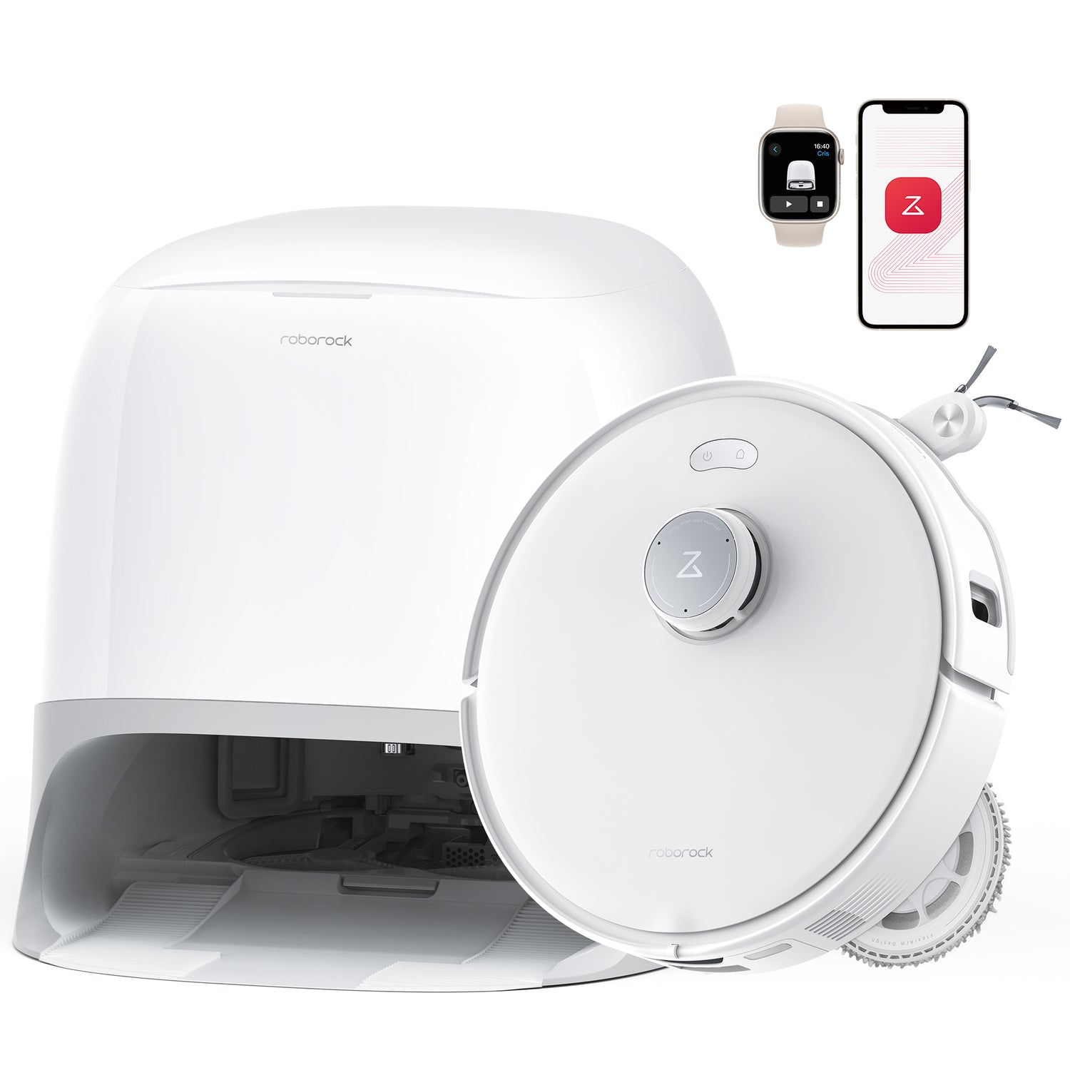 Robot aspirador Roborock Qrevo Curv LiDAR Friegasuelos Autovaciado polvo y agua
