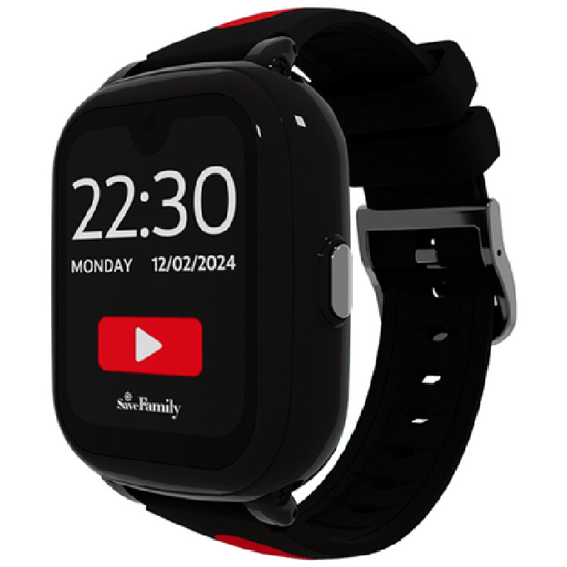SmartWatch SaveFamily Iconic Plus 2 Correa Silicona Estampada Negra Streamer 4G