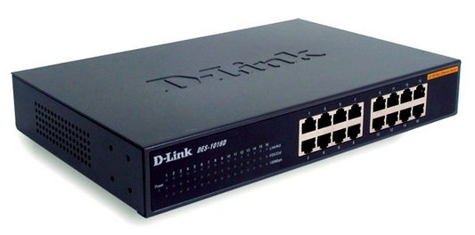 Switch/16xF+ENet RJ45 int PSU