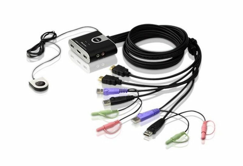 ATEN CS692-AT Conmutador KVM USB HDMI de 2 puertos con audio CS692-AT