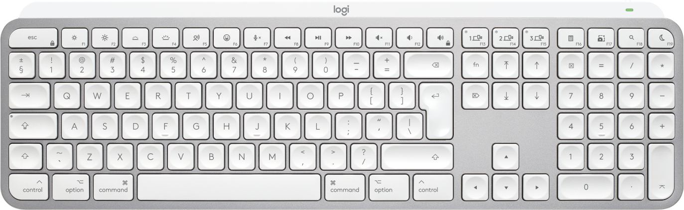 Logitech 920-011638 MX Keys S Teclado para Mac Gris Claro 920-011638