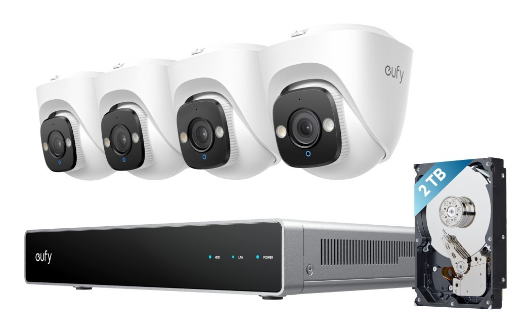 Eufy NVR Security System E41 Negro, Gris, Blanco E8P10321
