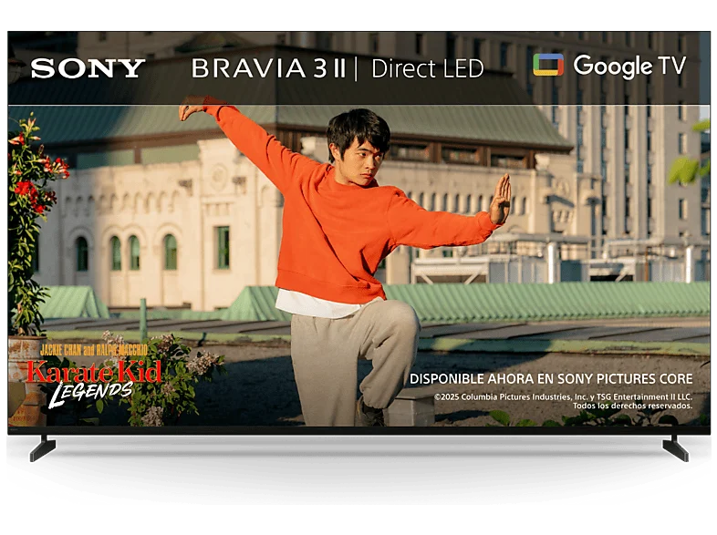 TV LED 65" - Sony BRAVIA 3 II, Direct LED, 4K UHD HDR, Google Smart TV, Gaming PS5, Dolby Atmos/Vision, Chromecast, Apple AirPlay, 120Hz,, 65XR35M2