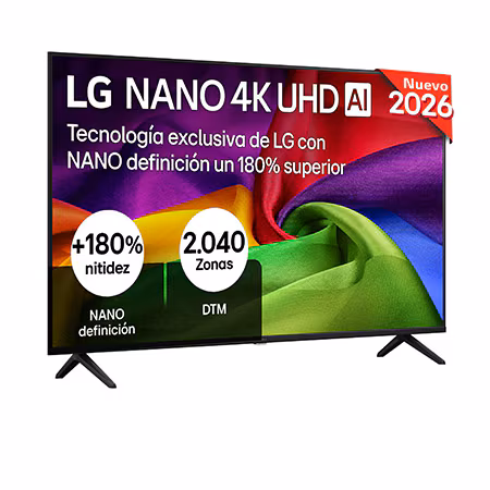 Smart TV LG NANO 4K UHD AI NU80 50 pulgadas 4K 2026 - 50NU800B6LC
