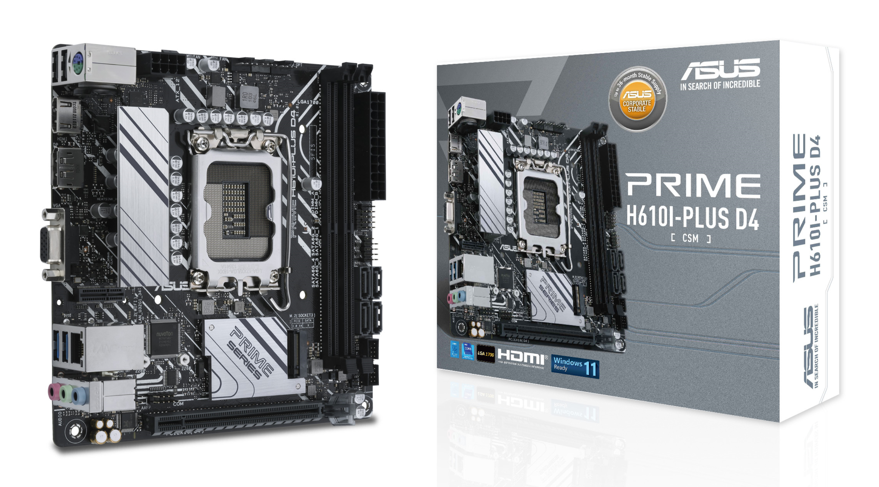 Asus Prime H610I-PLUS D4-CSM Socket 1700