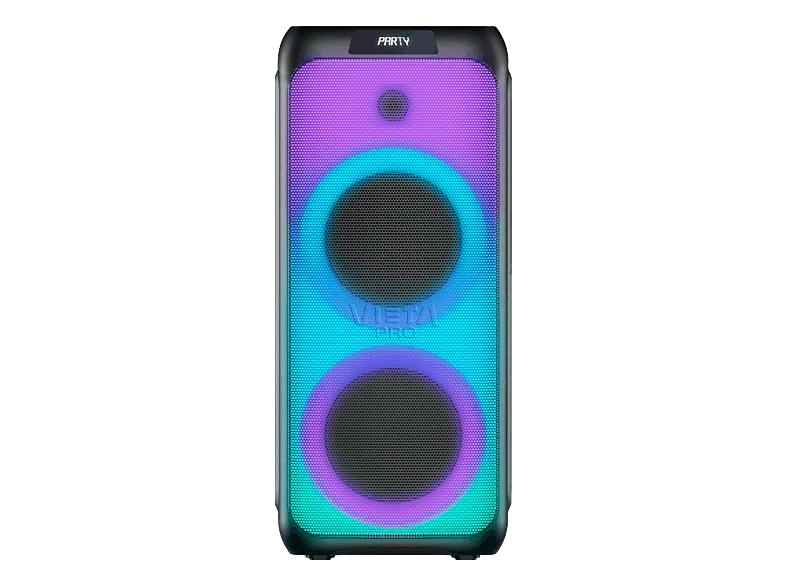 Altavoz de gran potencia - Vieta Party 110, 40 W, Con batería, Autonomía 10h, Bluetooth, Negro
