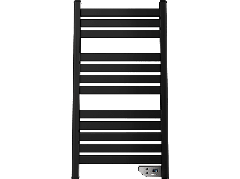 Toallero eléctrico - Cecotec ReadyWarm 9000 Twin Towel Black, 500 W, Temporizador, Negro