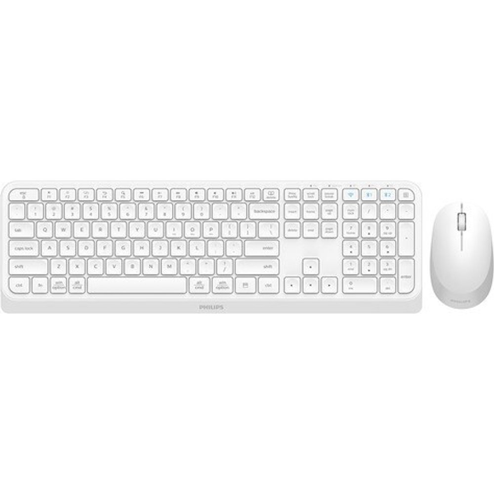 Combo Teclado y Ratón Philips Blanco Inalámbrico Español SPT6407W/16