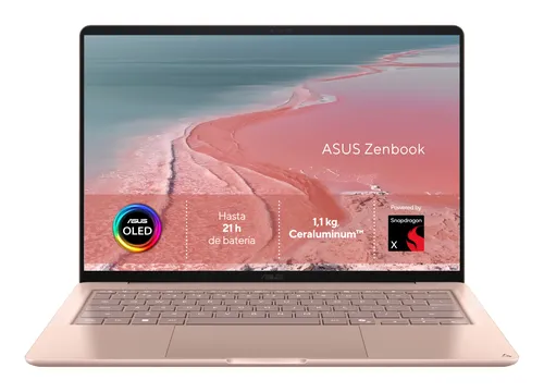 Asus - Portátil ASUS Zenbook 14 OLED Copilot+ PC UX3480QA-U1091W, Snapdragon X1-26-100, 16GB, 256GB SSD, 14", W11.