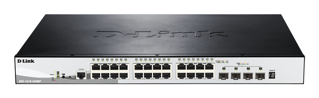 D-Link DGS-1510-28XMP/E 28-Port Gigabit Stackable POE DGS-1510-28XMP/E