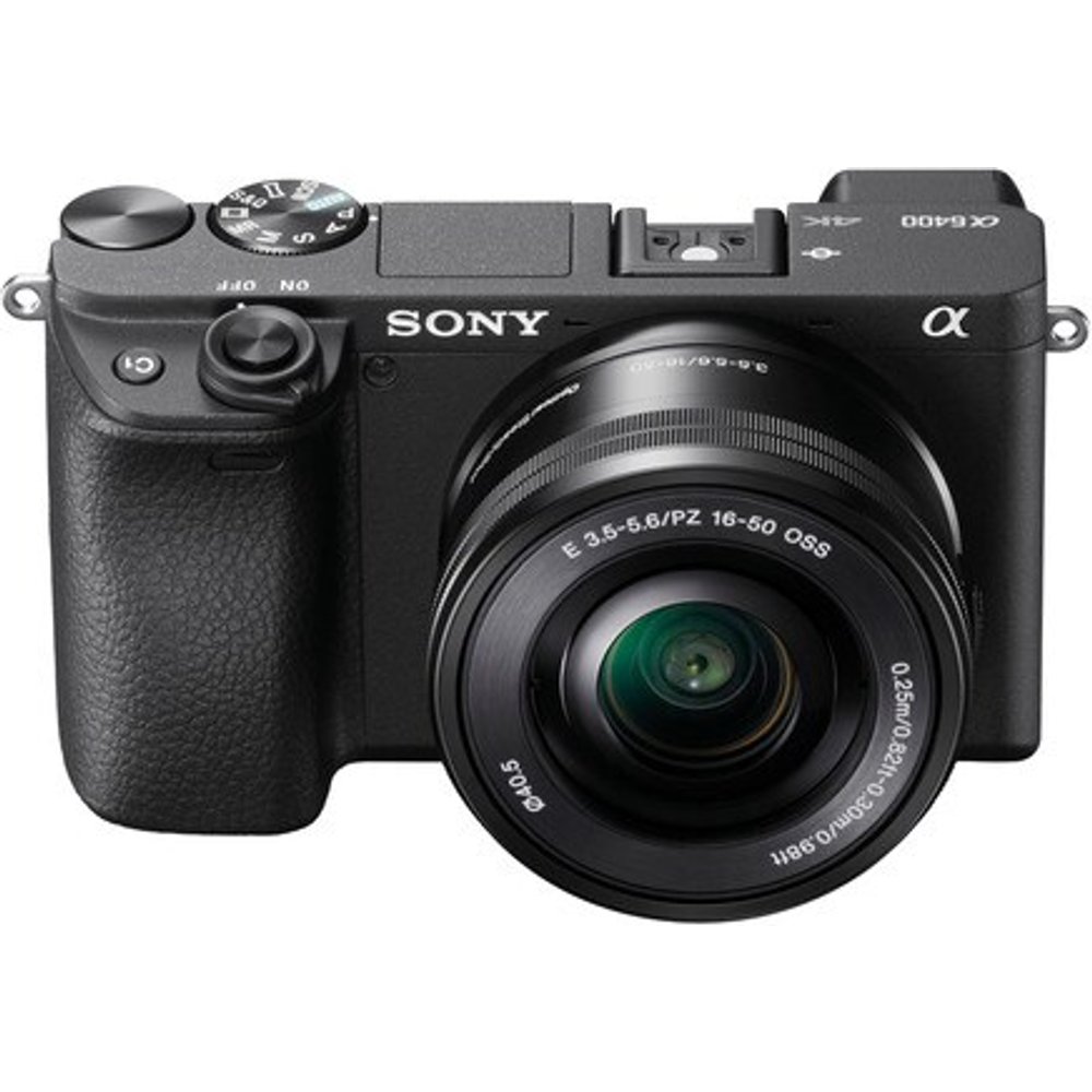 Cámara EVIL - Sony Kit Alpha 6400A (ILCE6400AKB) + Objetivo SELP16502, Con sensor CMOS Exmor APS-C, 24.2 MP, 4K, Bluetooth