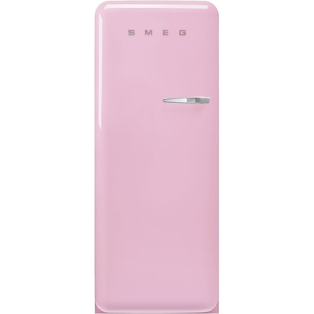 Smeg - Frigorífico 1 puerta Smeg, Compresor Inverter, 270 litros, Rosa, apertura a la izquierda - FAB28LPK6.