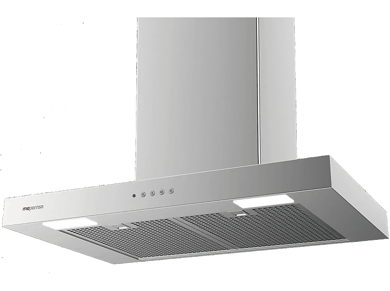 Campana decorativa - Mepamsa STILO NEO 70 X, 4 Velocidades, 710 m³/h, cm, Inox