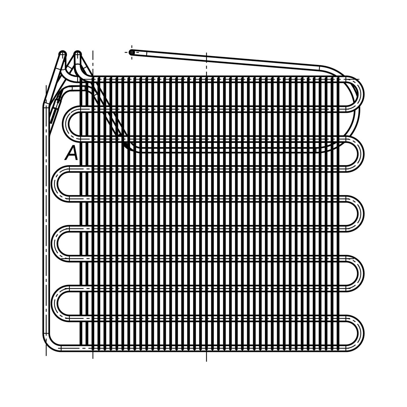 AEG evaporador, congelador 2064298025