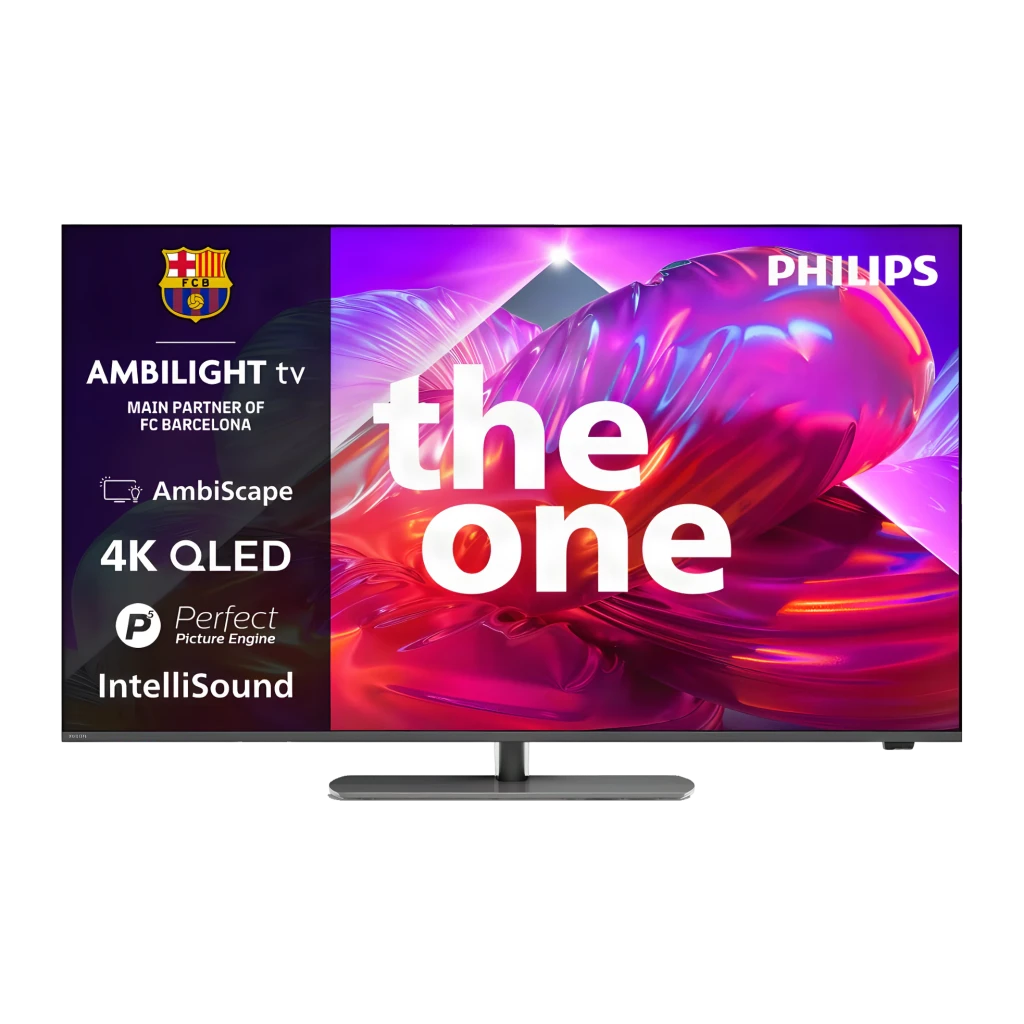 TV Philips 55 pulgadas QLED 120Hz VRR 144Hz HDMI 2.1 4K UHD Negro 55PQS9011