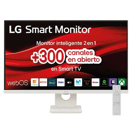 Monitor Smart LG, 27", webOS 24, IPS, 4K UHD (3840x2160) - 27U731SAX-W.OBSPTO