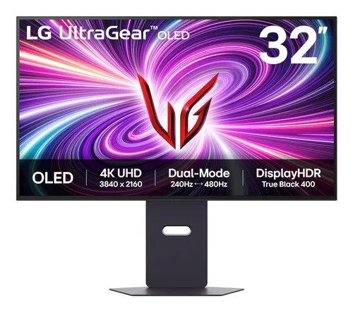 LG UltraGear 32GS95UV-B 32" UHD 4K W-OLED Dual 480Hz/240Hz 0.03ms HDR FreeSync/G-Sync