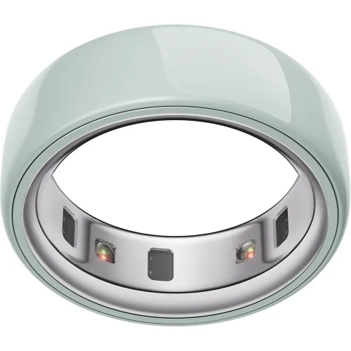 Oura - Anillo inteligente Oura Ring Gen4 Ceramic Verde claro.