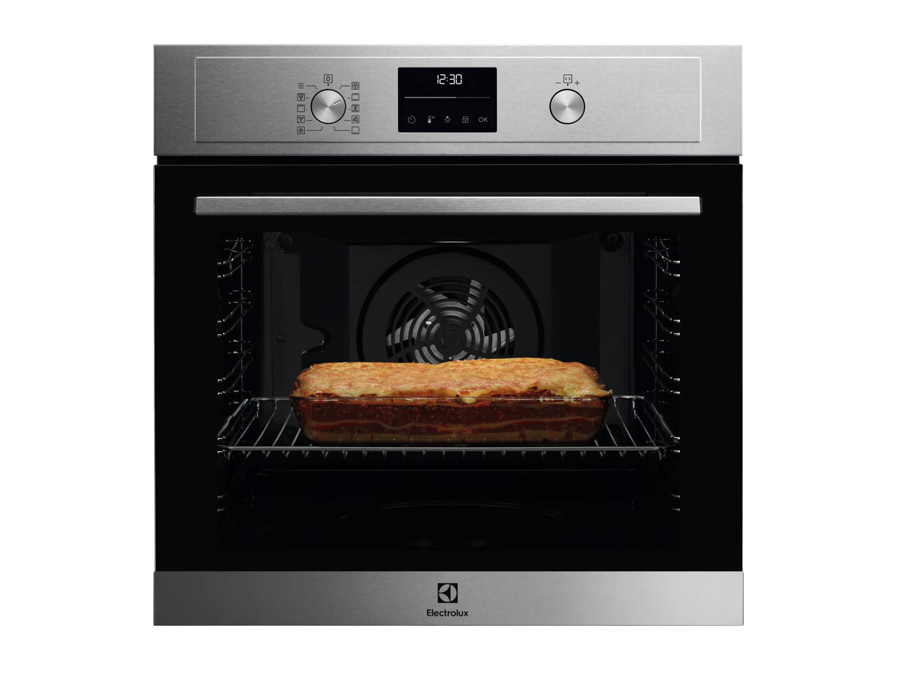 Horno - Electrolux EOF6P54TX, Multifunción, Pirolítico, 72 l, Anillo térmico, 60 cm, Inox