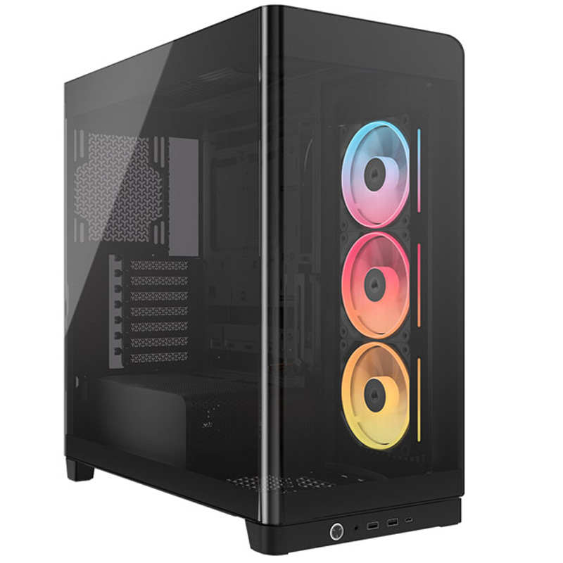 CORSAIR 4500X LX-R RGB Tempered Glass Mid-Tower, Black RGB Negro