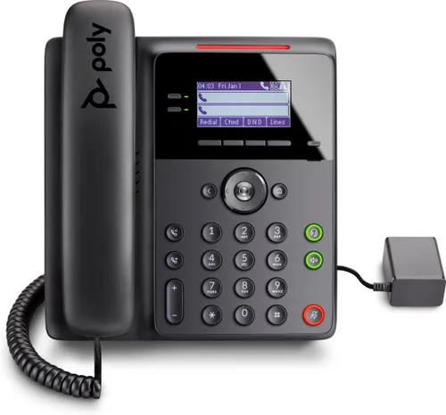 HP Poly Edge B10 IP Phone with Power Supply PRC teléfono 84C19AA#ABB