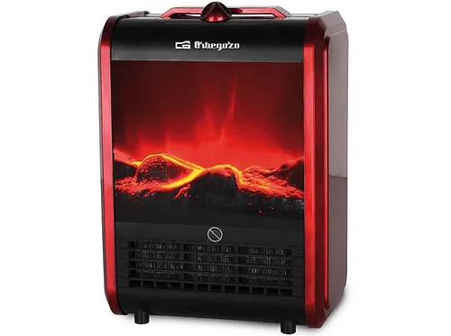 Chimenea eléctrica - Orbegozo CM 9015 Sistema de calefacción directo, Potencia 1500W