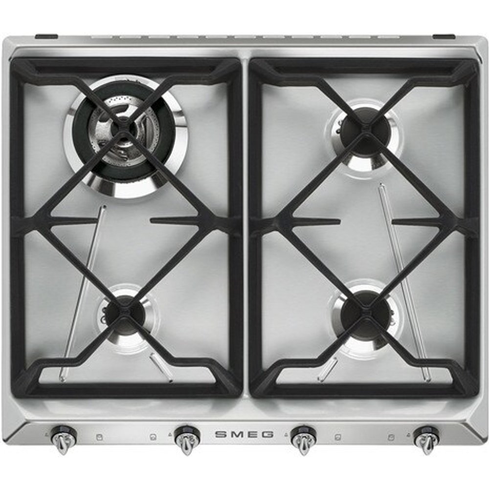 Smeg - Placa gas Smeg 4 quemadores - SR964XGH.