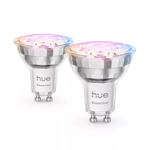 Philips Hue White & Color Ambiance Essential Gu10 - Foco Inteligente - 345 lm - 4,7 w - Pack De 2