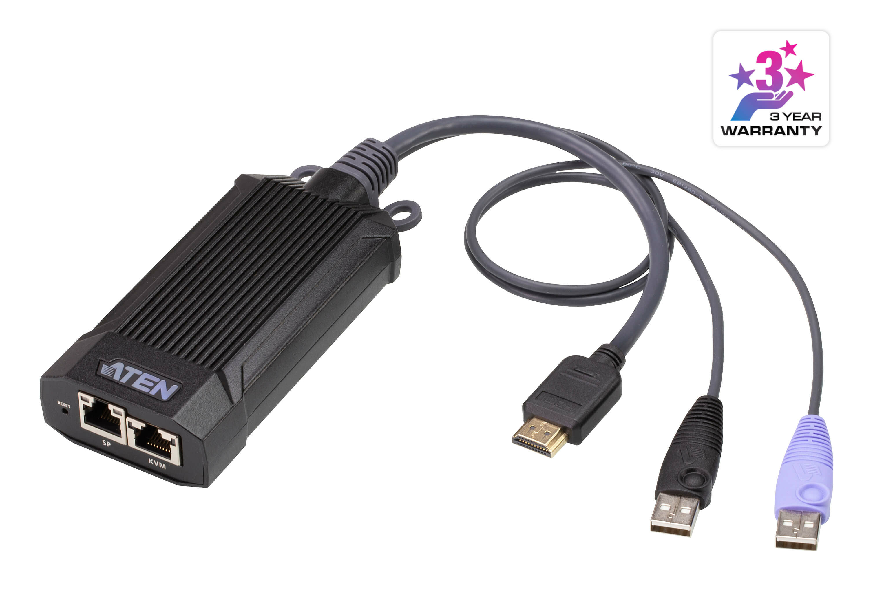 ATEN KG8900T interruptor KVM Negro, Púrpura KG8900T-AX