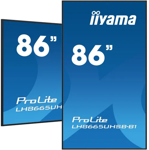 iiyama LH8665UHSB-B1 pantalla de señalización Diseño LH8665UHSB-B1