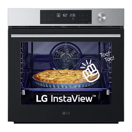 LG - Horno multifunción LG pirolítico, 76 l, display LCD con mando giratorio, función Instaview - WSED7612S.