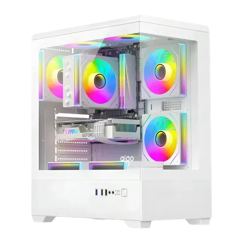 Caja PC Darkflash C365 Cristal Templado 270° ATX/M-ATX/ITX Blanco