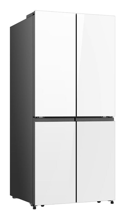 Frigorífico americano - Hisense RQ5P470SETE, Total No Frost, 178.5 cm, 483 l, WiFi, Inverter, Cristal Blanco