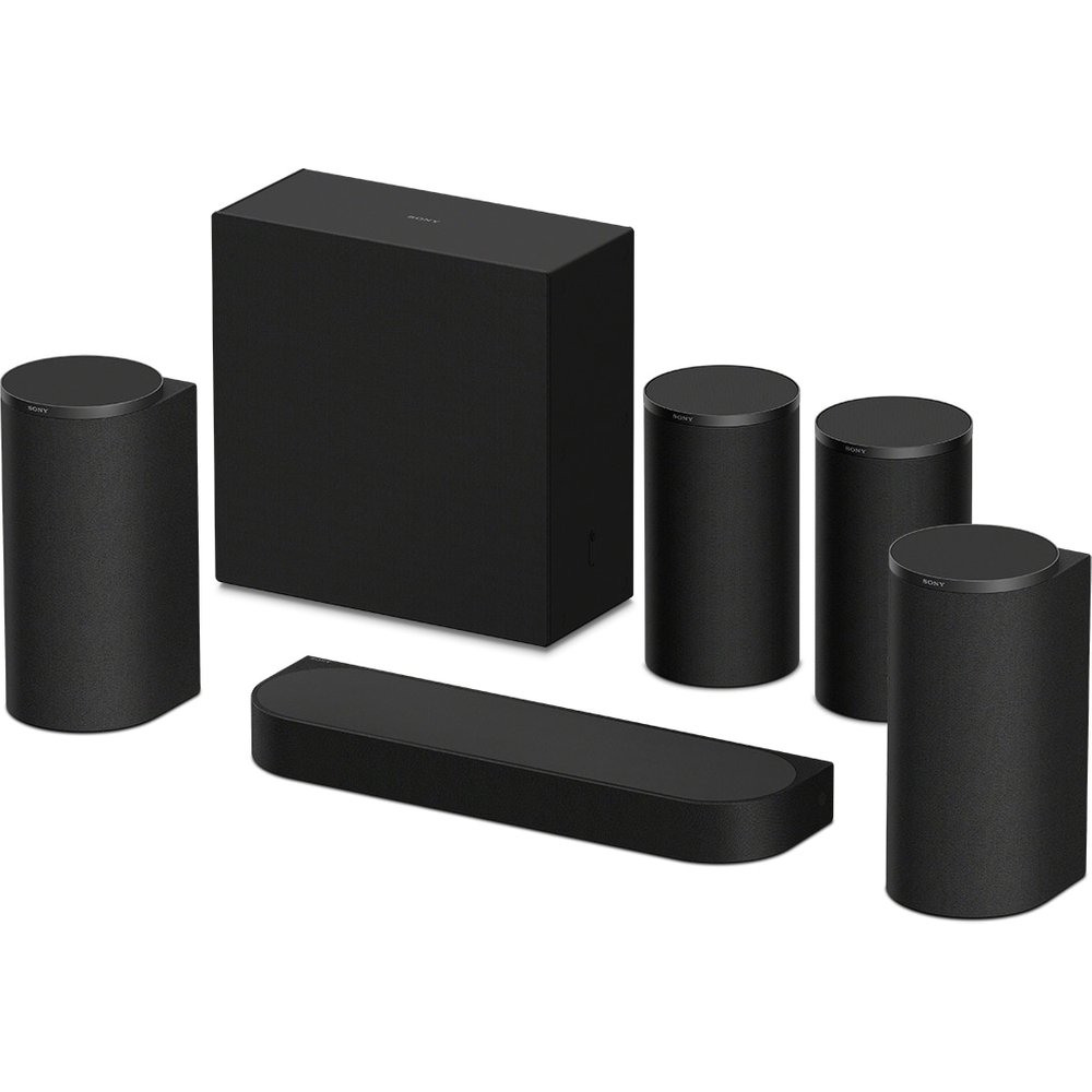Barra de sonido - Sony BRAVIA Theatre Trio + SR, Dolby Atmos/DTS:X, 12 altavoces, WiFi, Bluetooth, 360 Spatial Sound, 885W, Apple AirPlay 2, HT-A8KIT