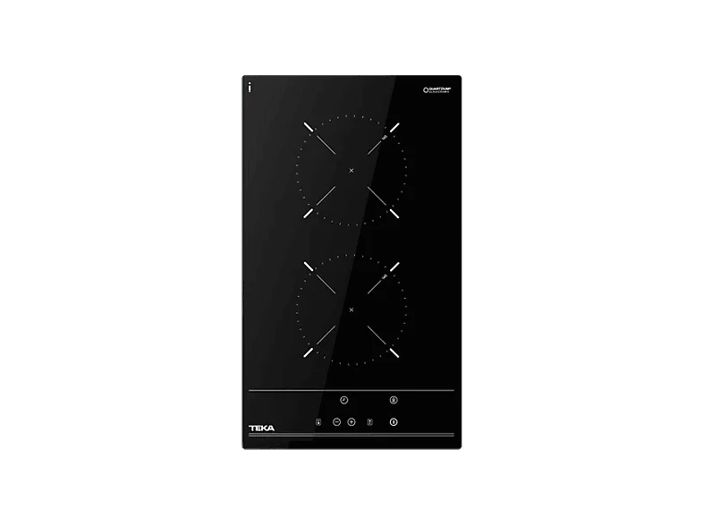 Placa vitrocerámica - Teka TZC 32000 TTC BK, 2 zonas de cocción, 30 cm, Negro