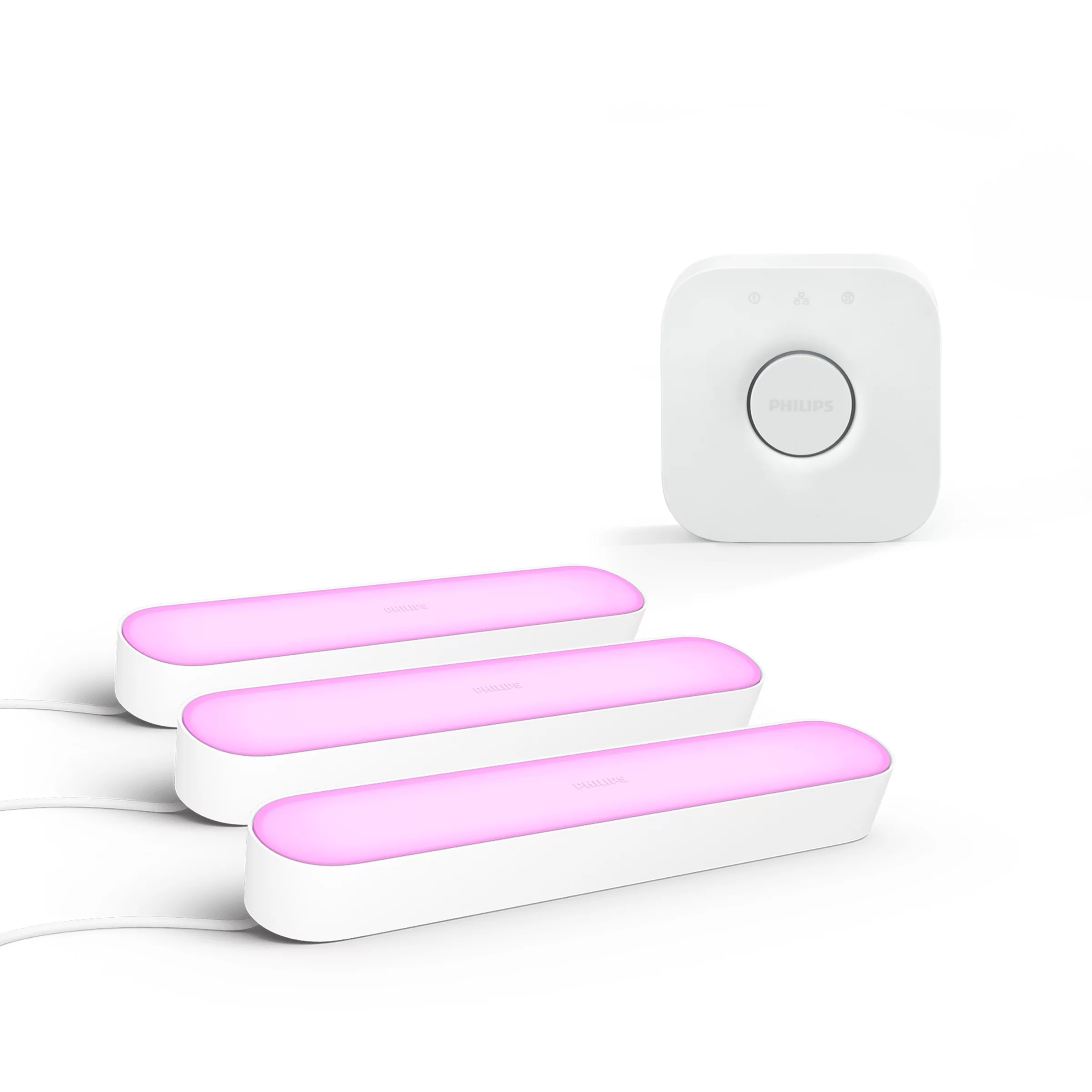 Philips Hue Pack: Barras Led Play Blancas (2 + 1 Extensión) + Bridge