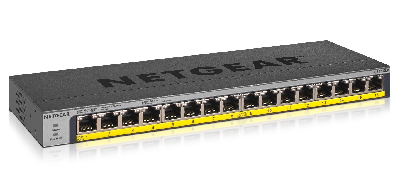 NETGEAR GS116LP No administrado Gigabit Ethernet GS116LP-100EUS