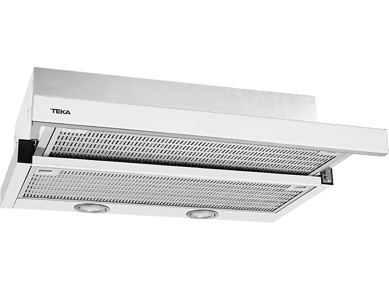 Campana telescópica - Teka CNL 6400.2, 2+1 velocidades, 370 m³/h, Stop Programable, 60 cm, Blanco