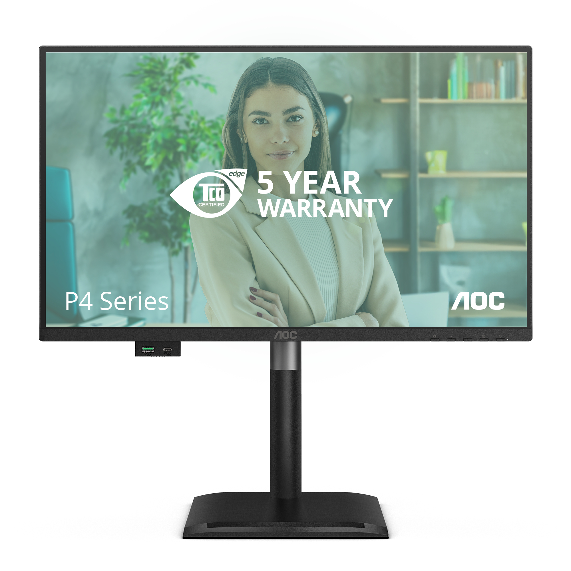 AOC 24P4U pantalla para PC 60,5 cm (23.8") 1920 x 1080 Pixeles 24P4U