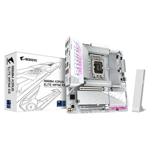 GIGABYTE B860M AORUS ELITE WF6E ICE Intel B860 B860M A ELT WF6E ICE