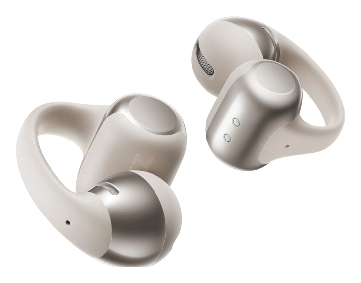 Auriculares True Wireless - Shokz OpenDots One, 40 h Autonomía, Open-Ear con clip, IP54, Dolby Audio, Gris