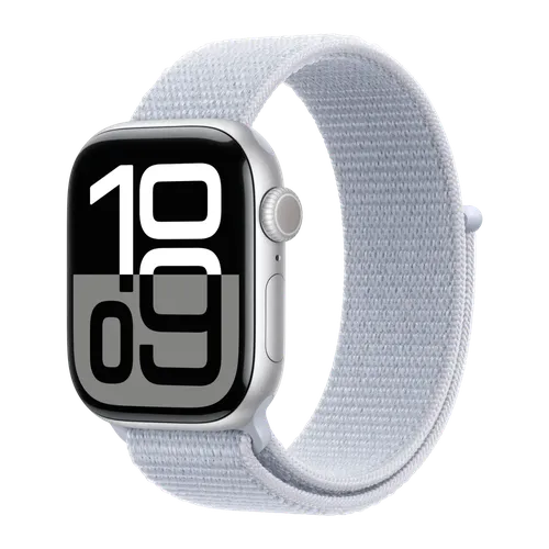 Apple Watch Series 10 GPS 42mm Plata correa loop Azul