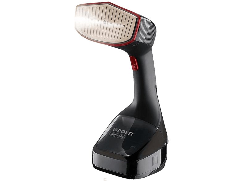 Cepillo de vapor y plancha - Polti Vaporella Styler GSM100BL, 1740 V, Base cerámica, Negro