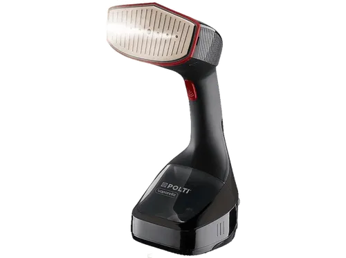 Cepillo de vapor y plancha - Polti Vaporella Styler GSM100BL, 1740 V, Base cerámica, Negro
