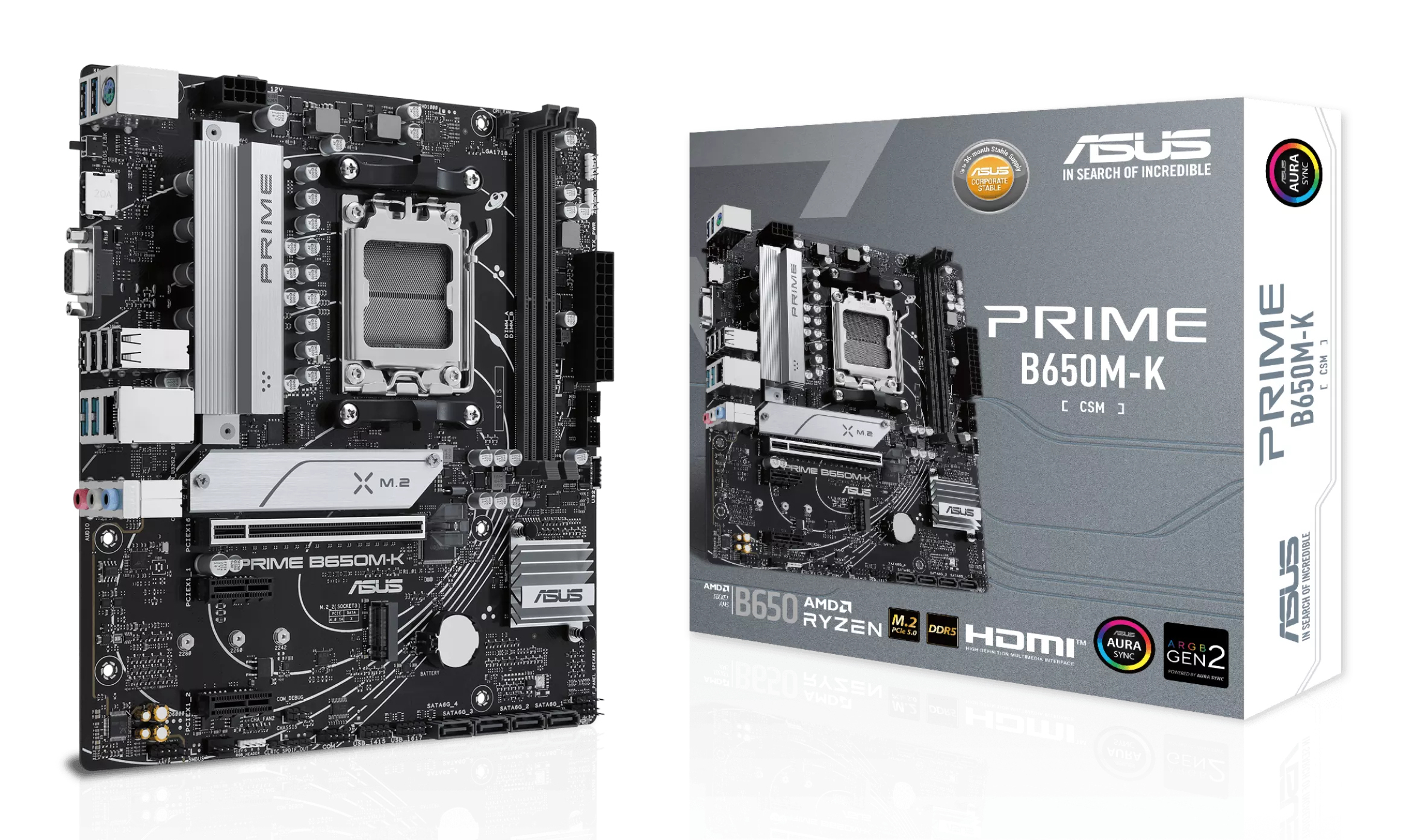 ASUS PRIME B650M-K AMD B650 Zócalo AM5 micro ATX 90MB1F60-M0EAY0