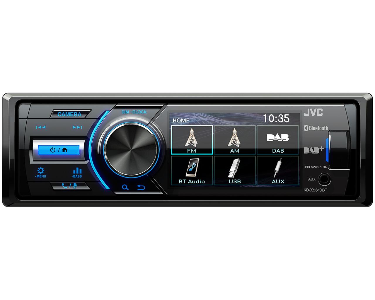 Autorradio JVC Negro 3 pulgadas 1 DIN Bluetooth KD-X561DBT