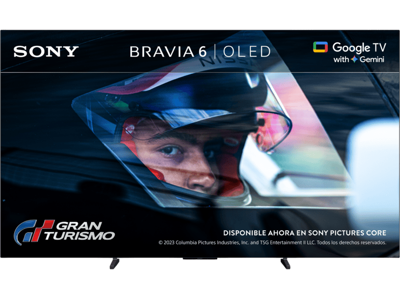 TV OLED 48" - Sony BRAVIA 6, 4K Smart TV/Google con Gemini, 120Hz/VRR/ALLM, Dolby Vision/Atmos, Google Cast, Apple Airplay, Ultra Delgado, 48A65