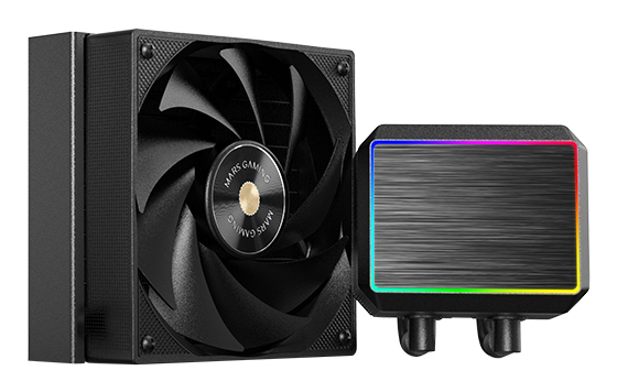 SISTEMA DE REFRIGERACION LIQUIDA MARS GAMING MLPROII120 1X120mm 300W TDP PANTALLA LCD NEGRO