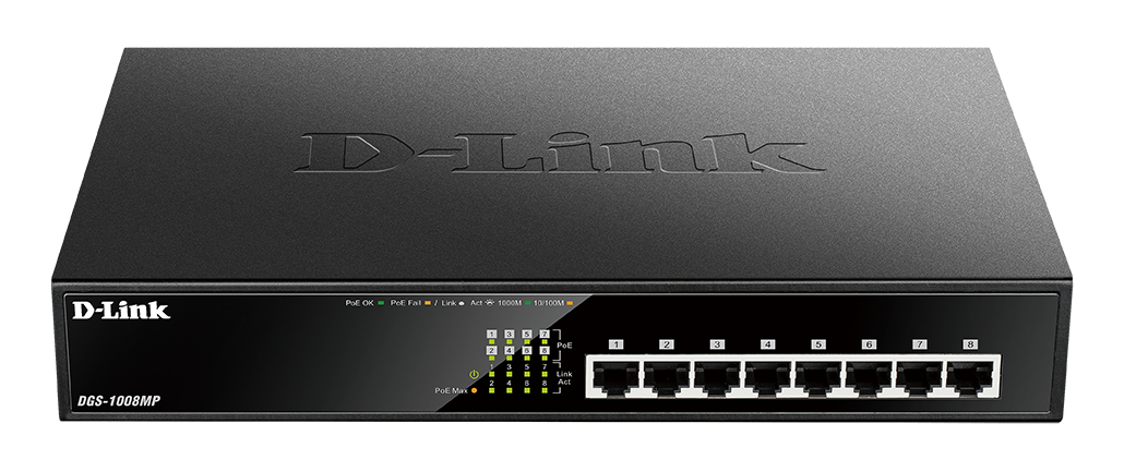8-PORT DESKTOP POE+ SWITCH GIGABIT IN